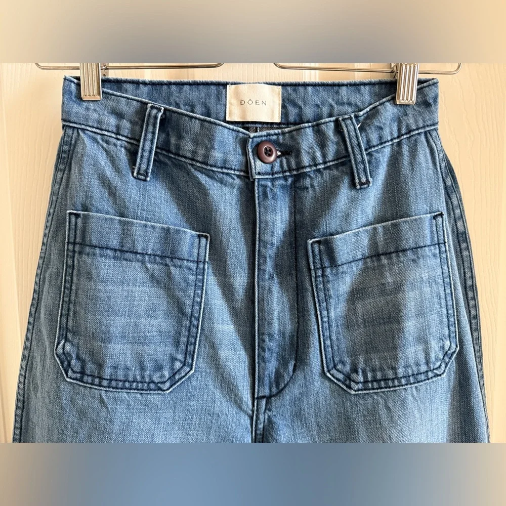 Doen Blue Flare & Wide Leg Jeans - Picture 5 of 10